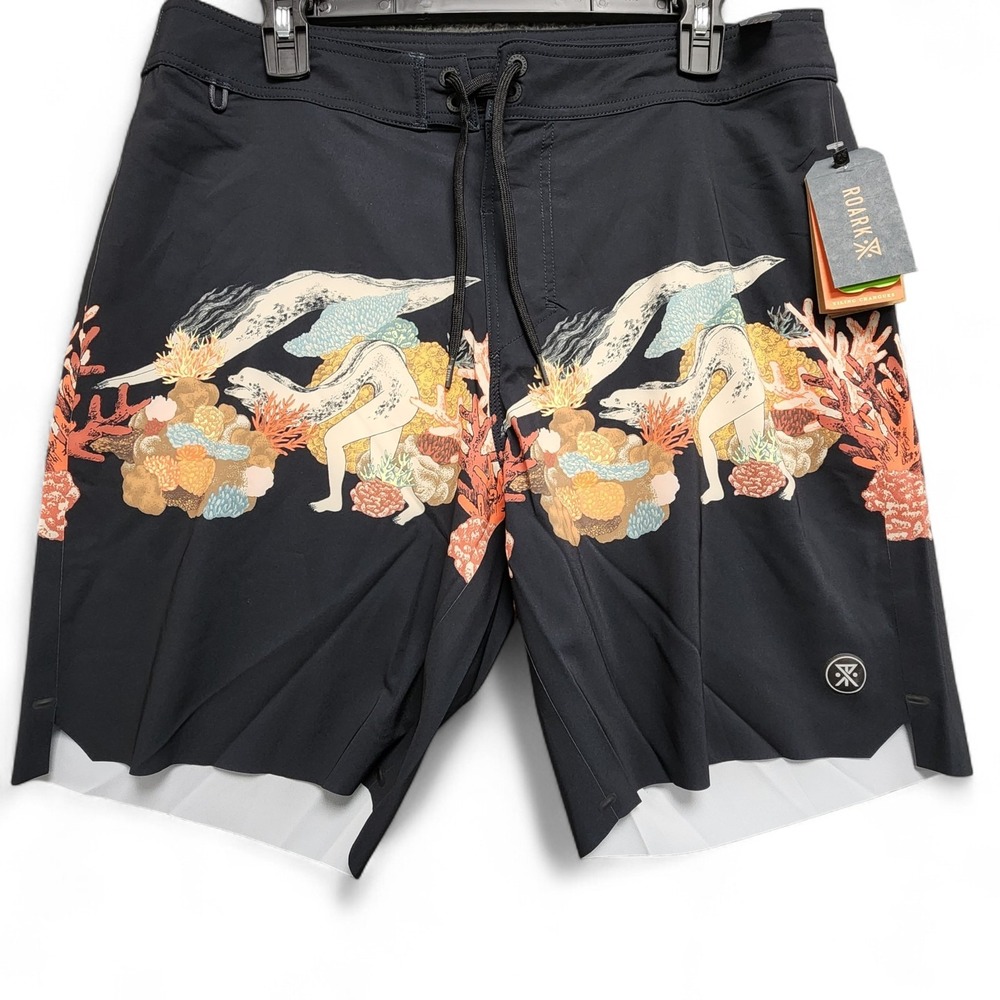 Roark Passage Primo Yiling 18" Board Shorts‎ Mens Size 33 Dark Navy NEW w/ Tag